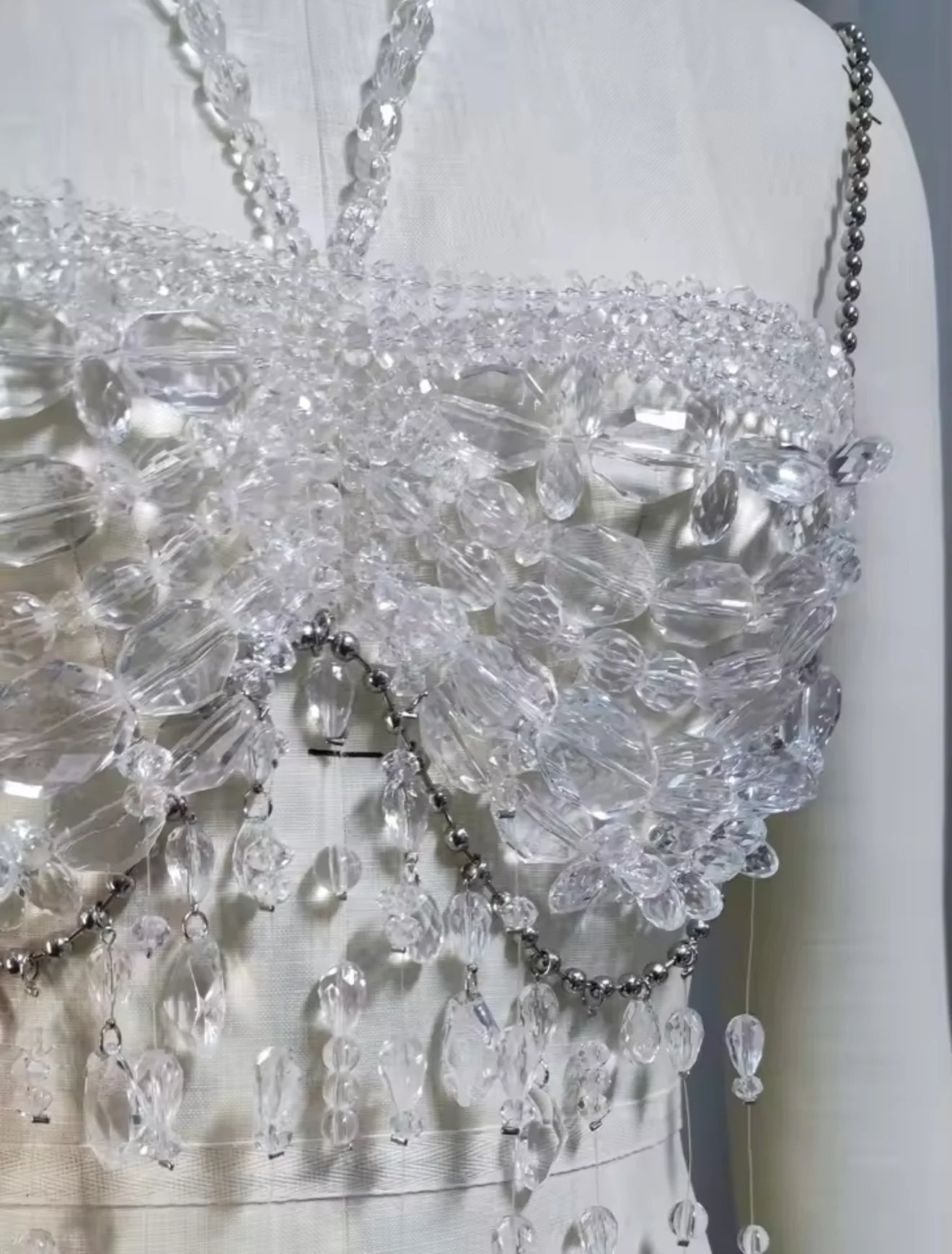 Monique Crystal Beaded Top