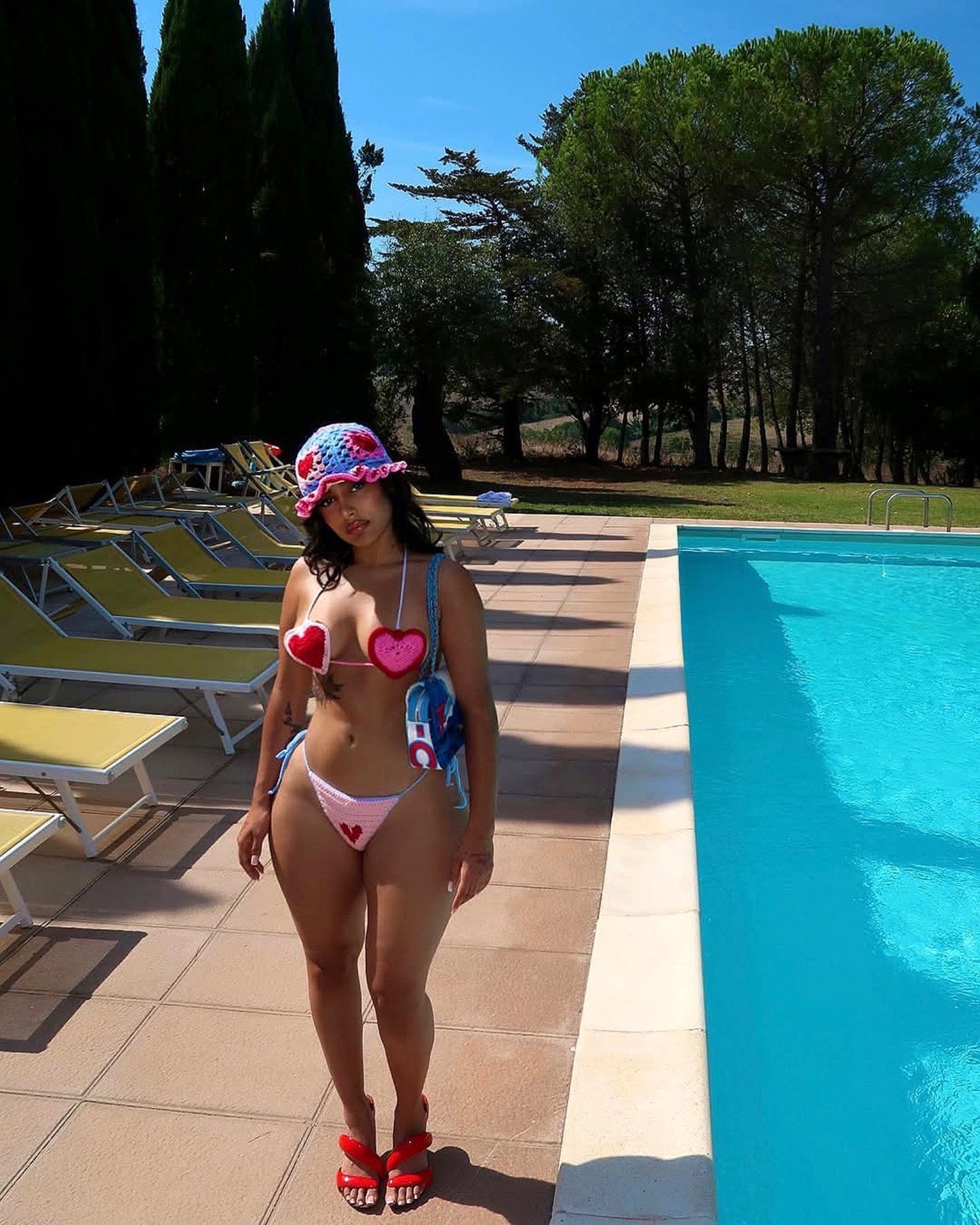 Josie Crochet Swimsuit with Hat
