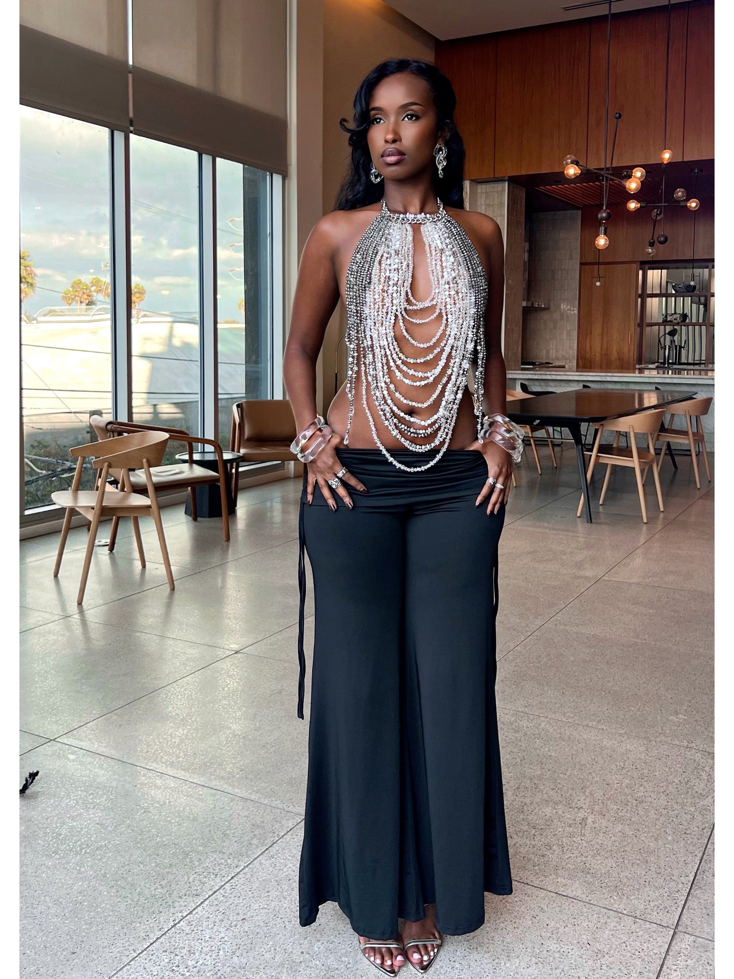 Leilani Beaded Tassel Top