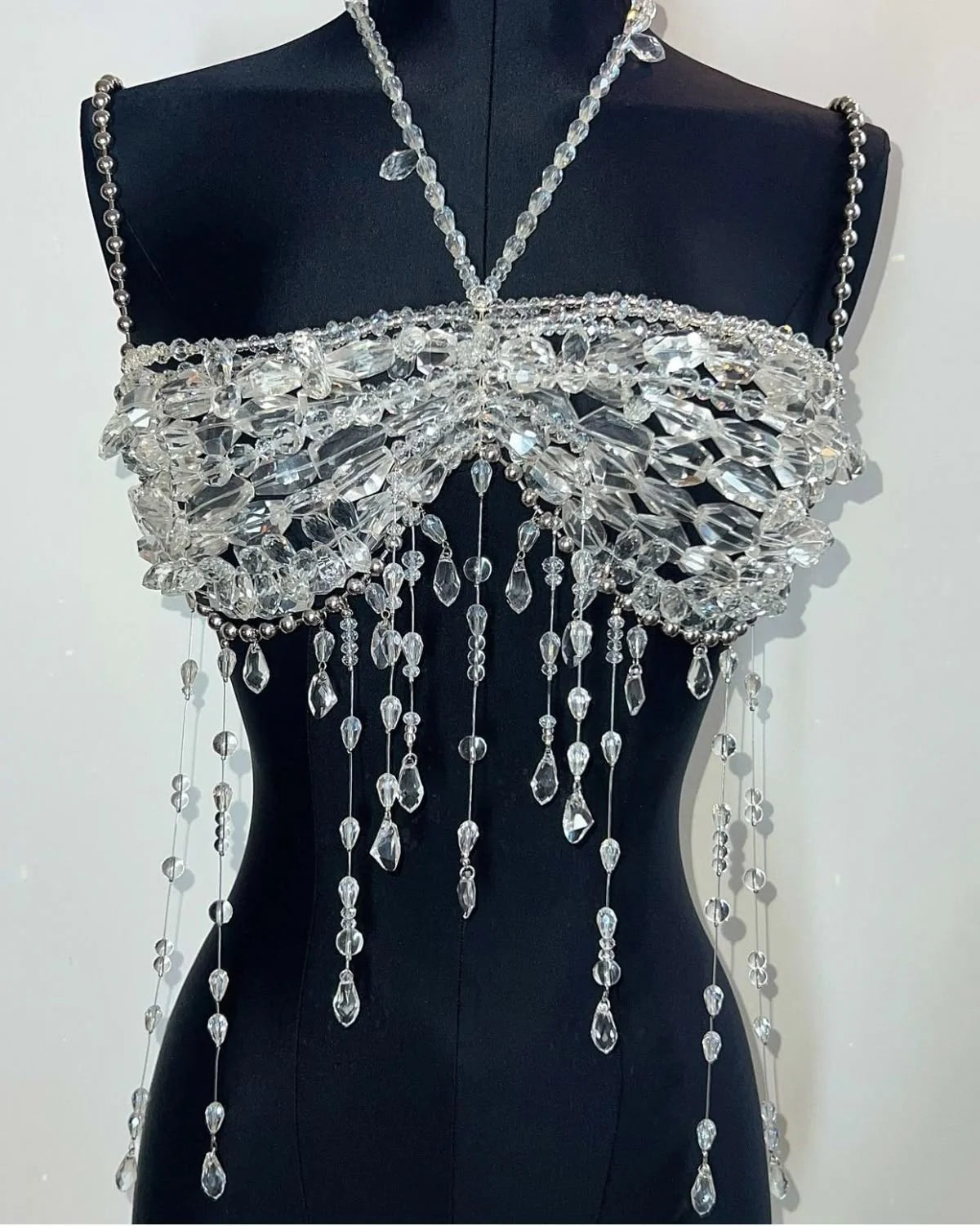 Monique Crystal Beaded Top