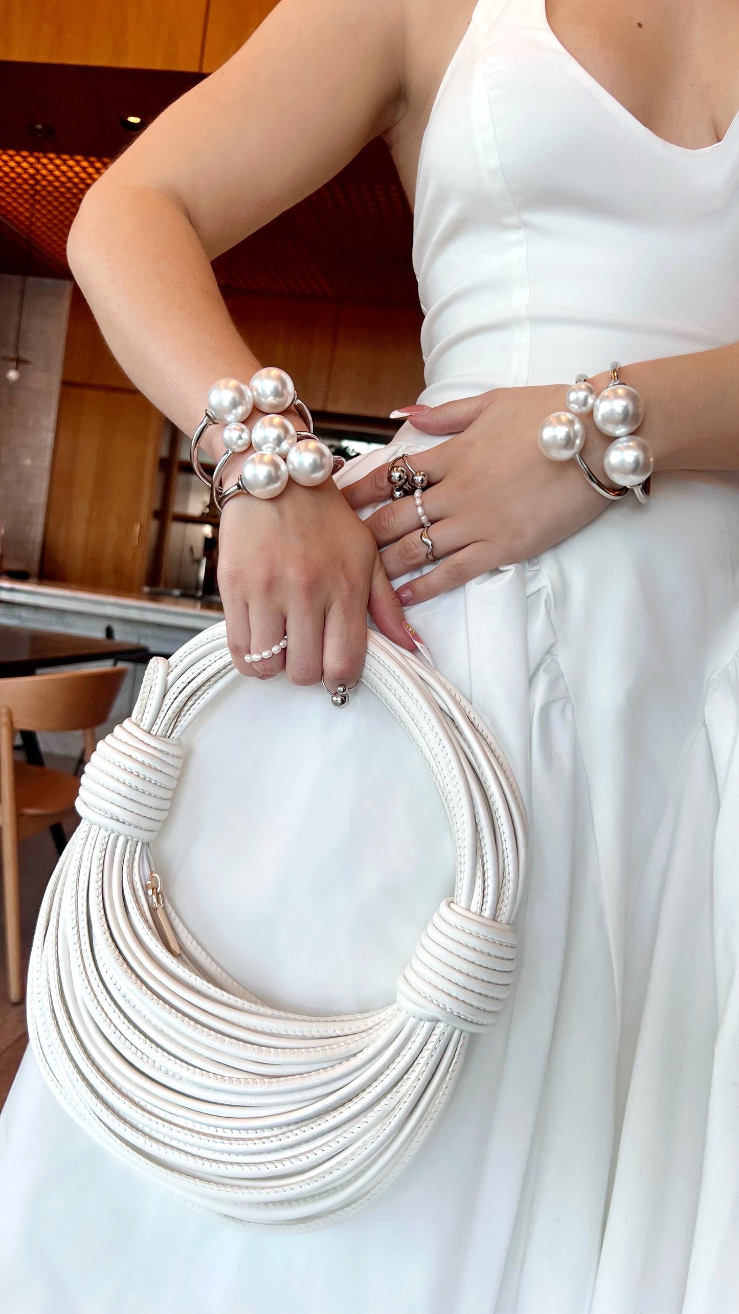 Esmeralda Halter Dress - White