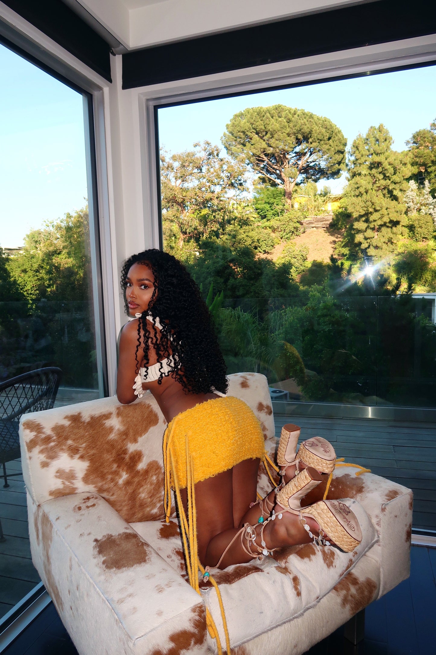 Kiera Crochet Skirt - Amber