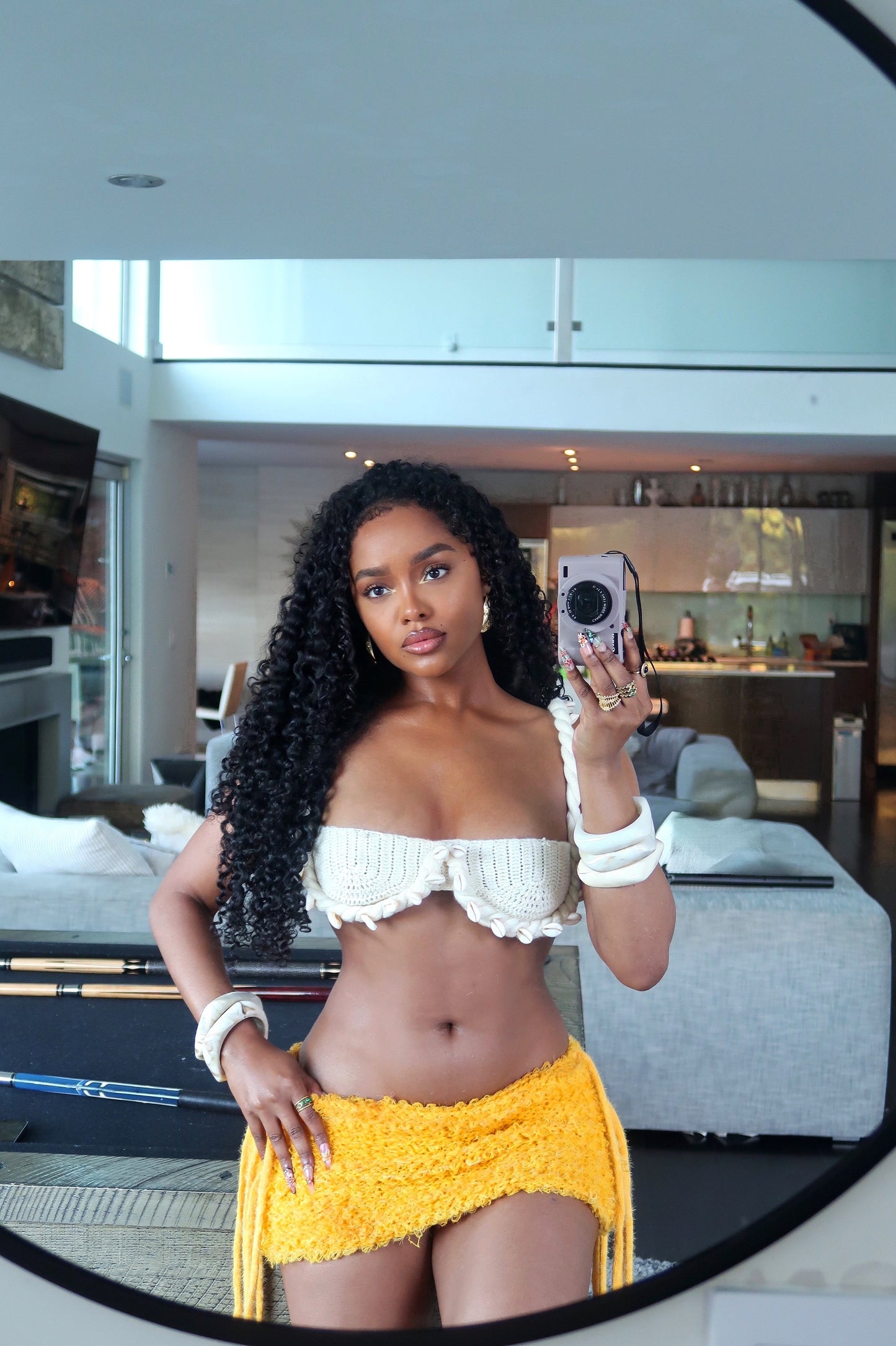 Kiera Crochet Skirt - Amber