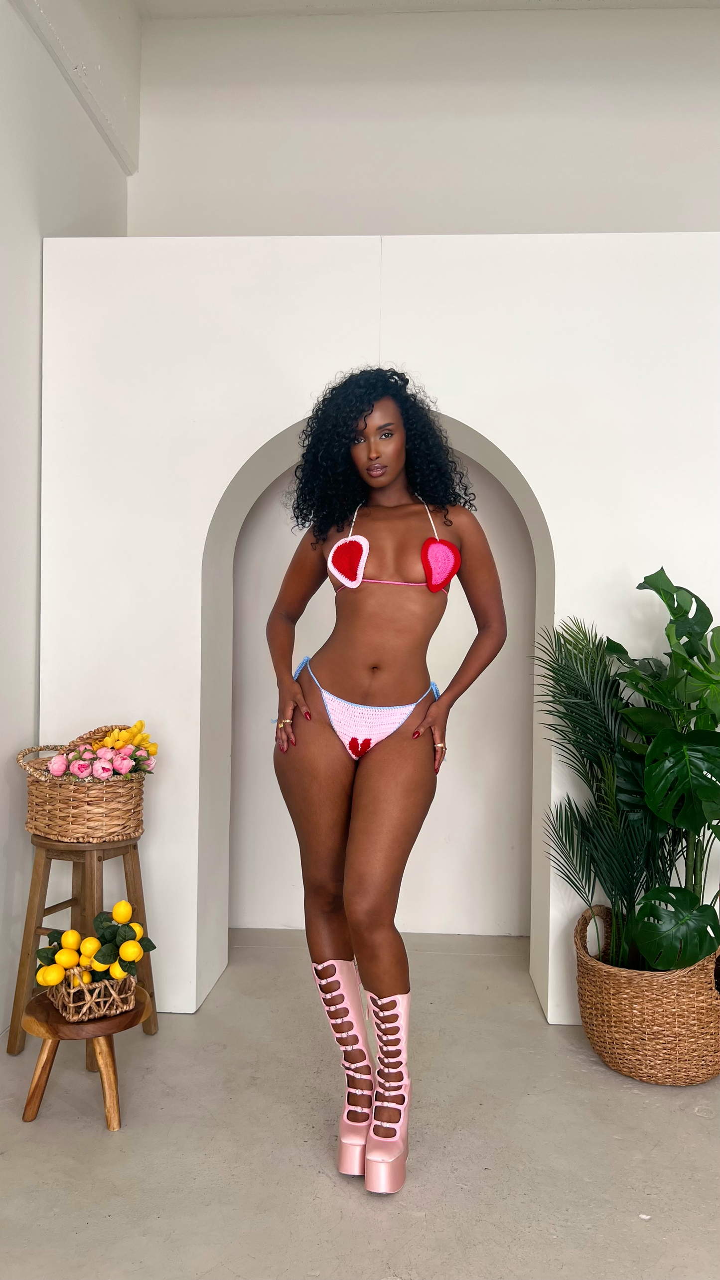 Josie Crochet Swimsuit with Hat