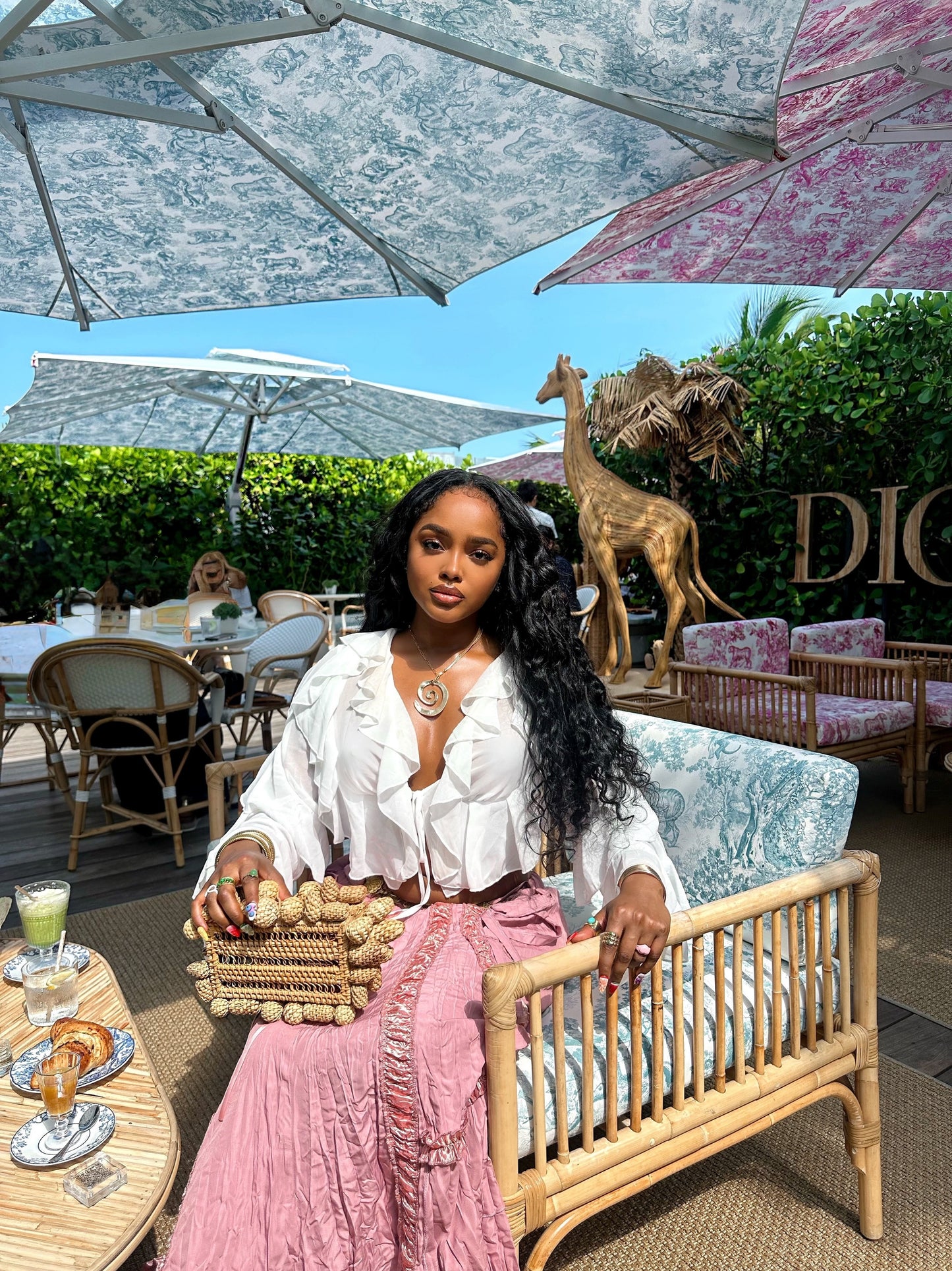 Riley Maxi Skit - Pink- Preorder