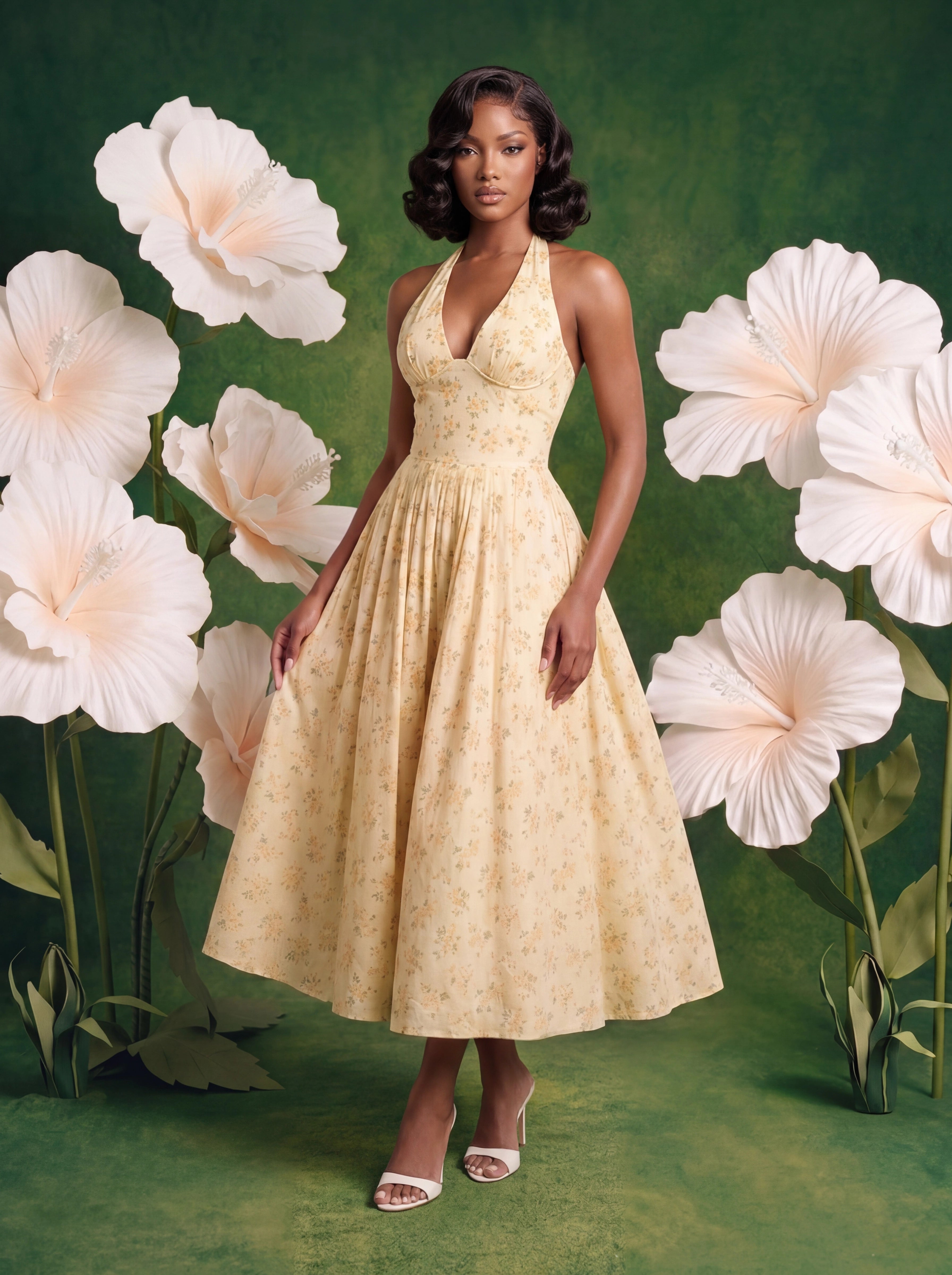 Rosalie Corset Halter Dress