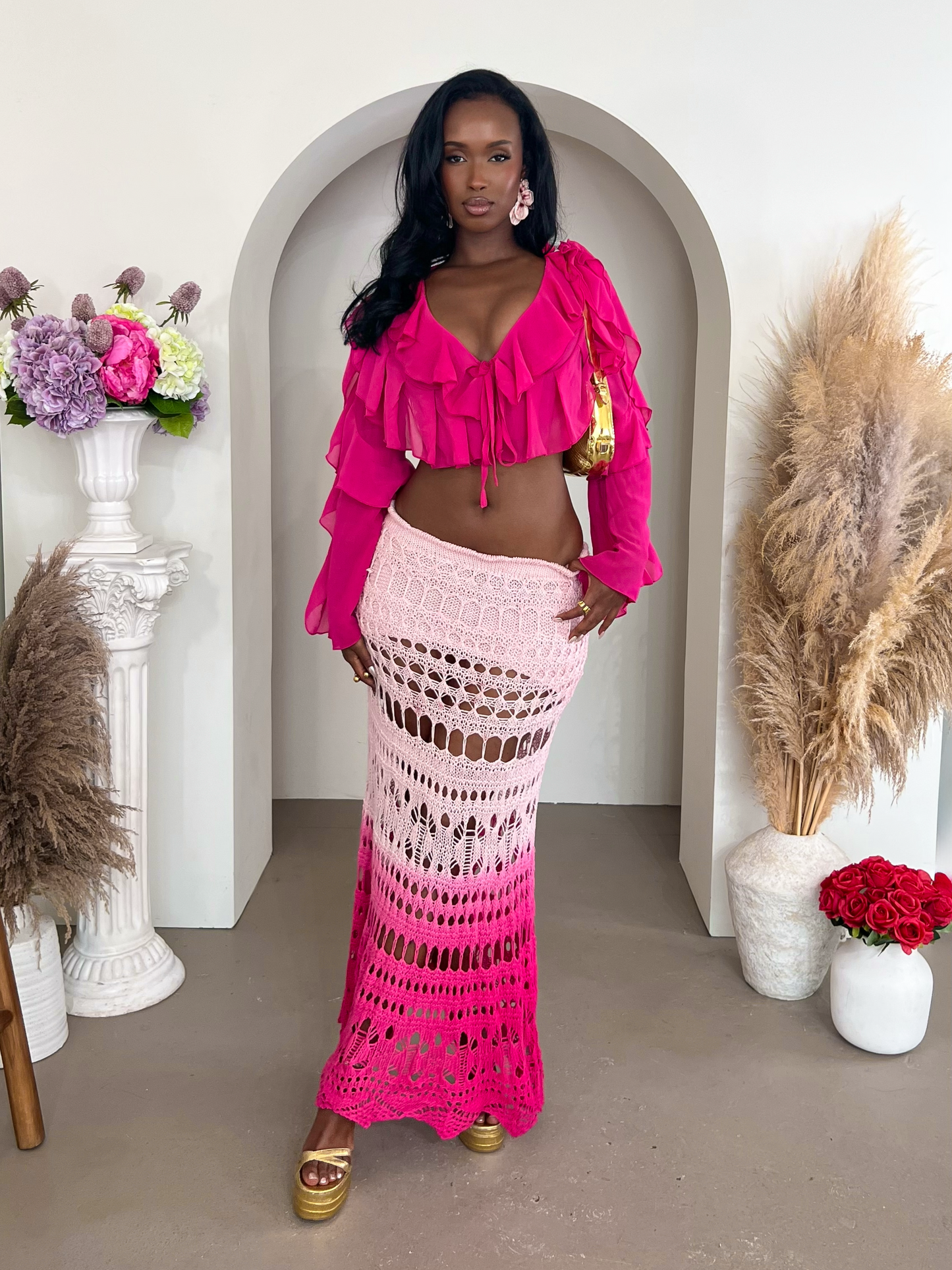 Gianna Crochet Maxi Skirt