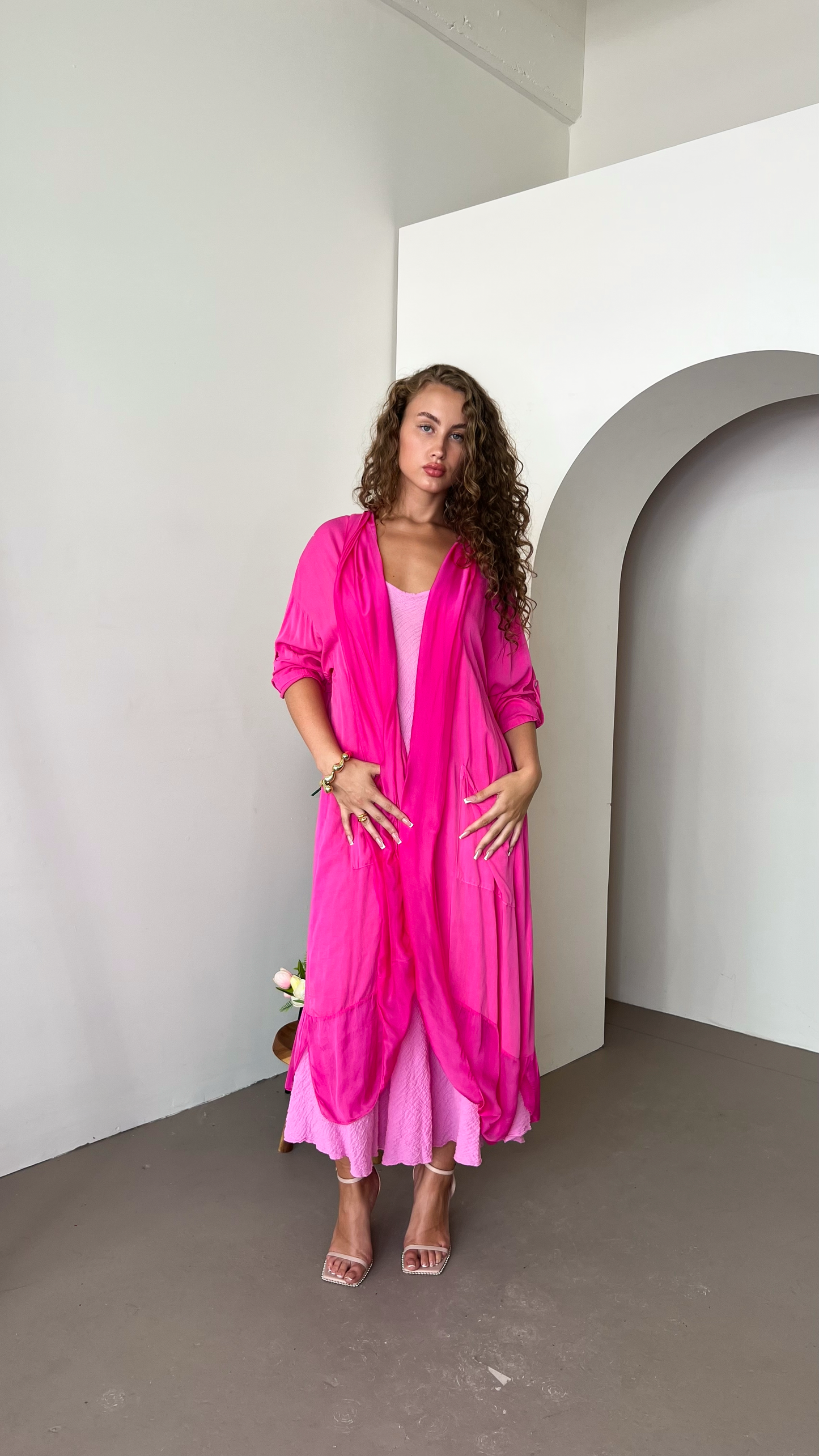 Sofia Maxi Dress - Baby pink