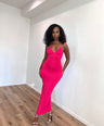 Josephine Butterfly Dress- Hot Pink