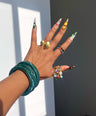 Siena Thin Bracelets - Emerald Green