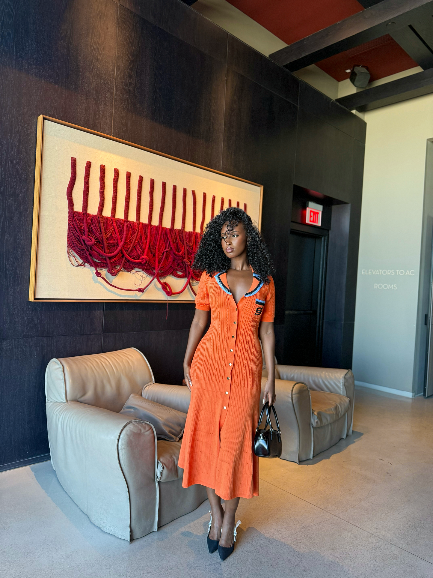 Aurelia Dress - Orange