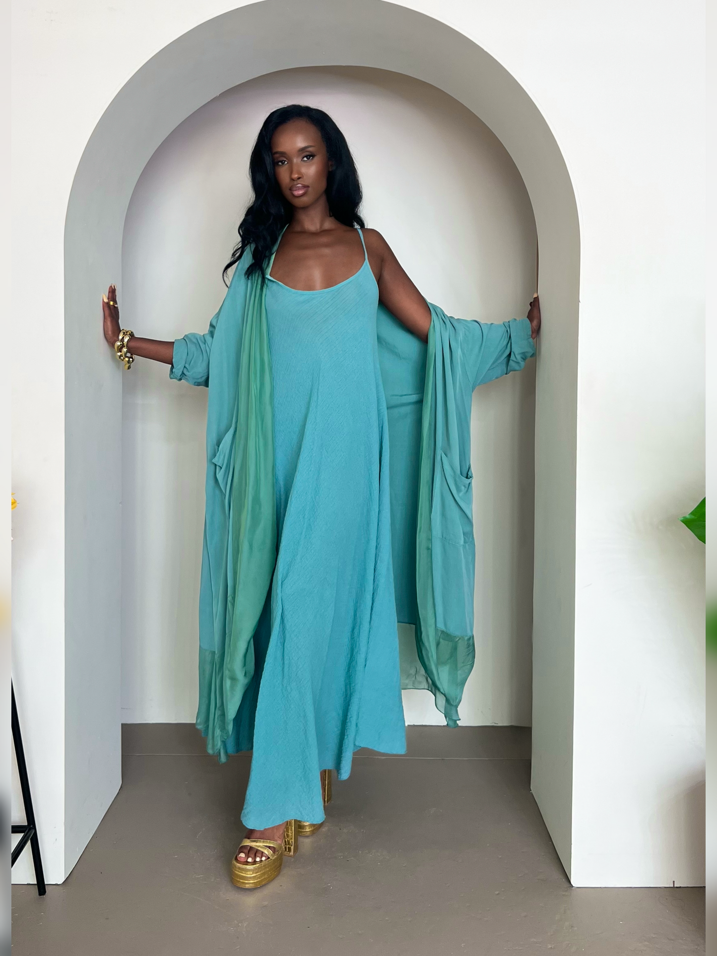 Mayari Shawl - Turquoise