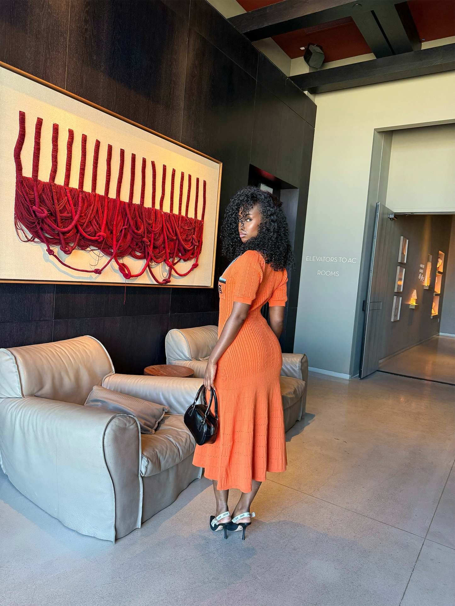 Aurelia Dress - Orange