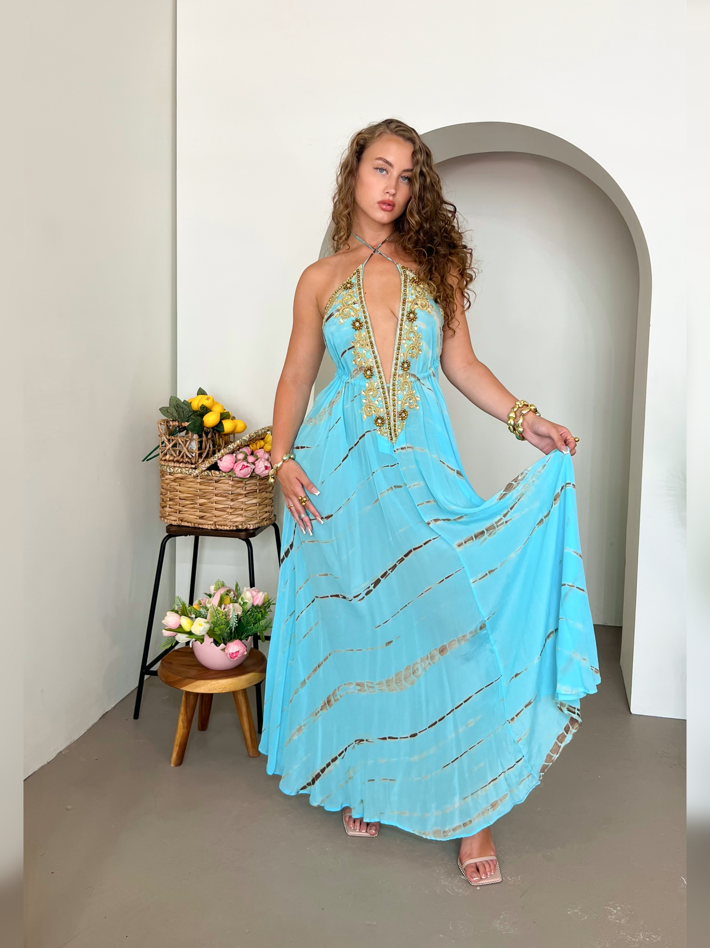 Vittoria  Dress - Teal