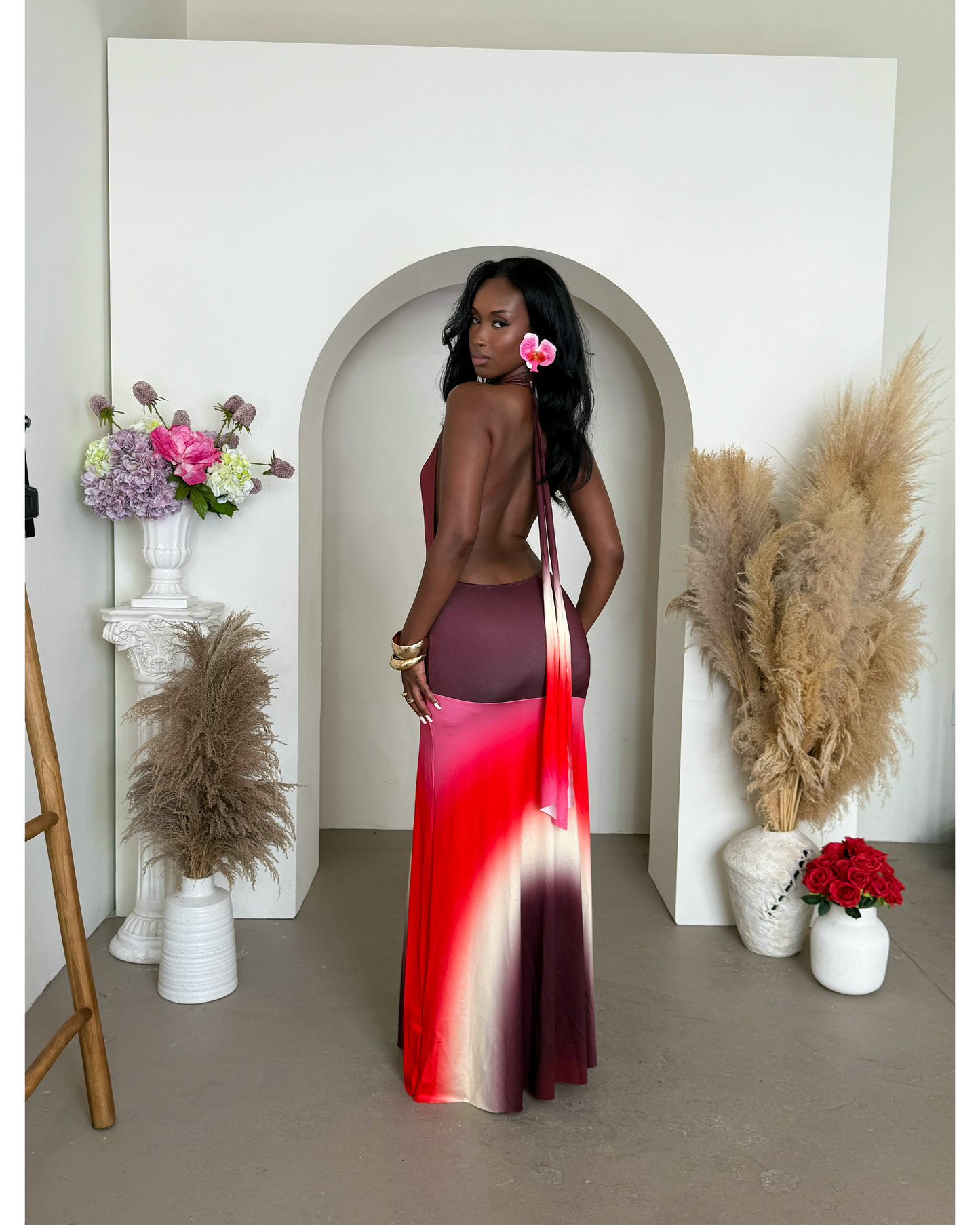 Halima Gradient Dress