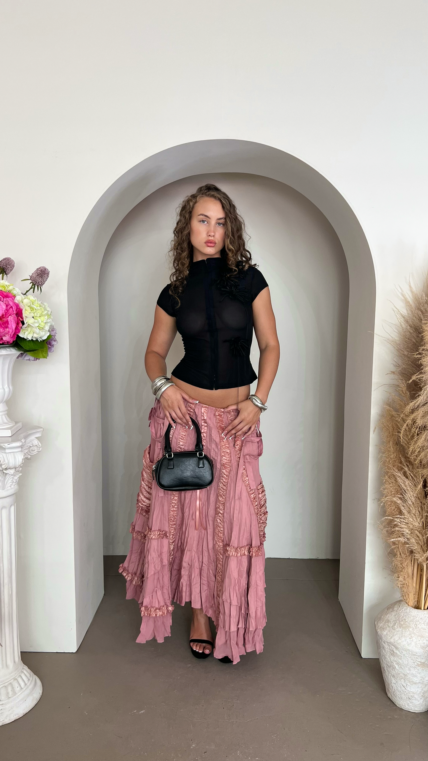 Riley Maxi Skit - Pink