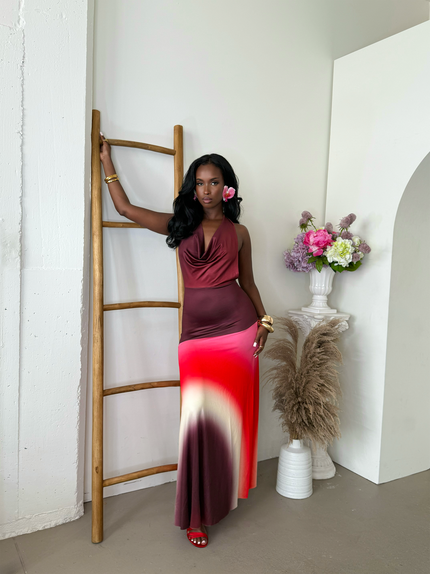 Halima Gradient Dress