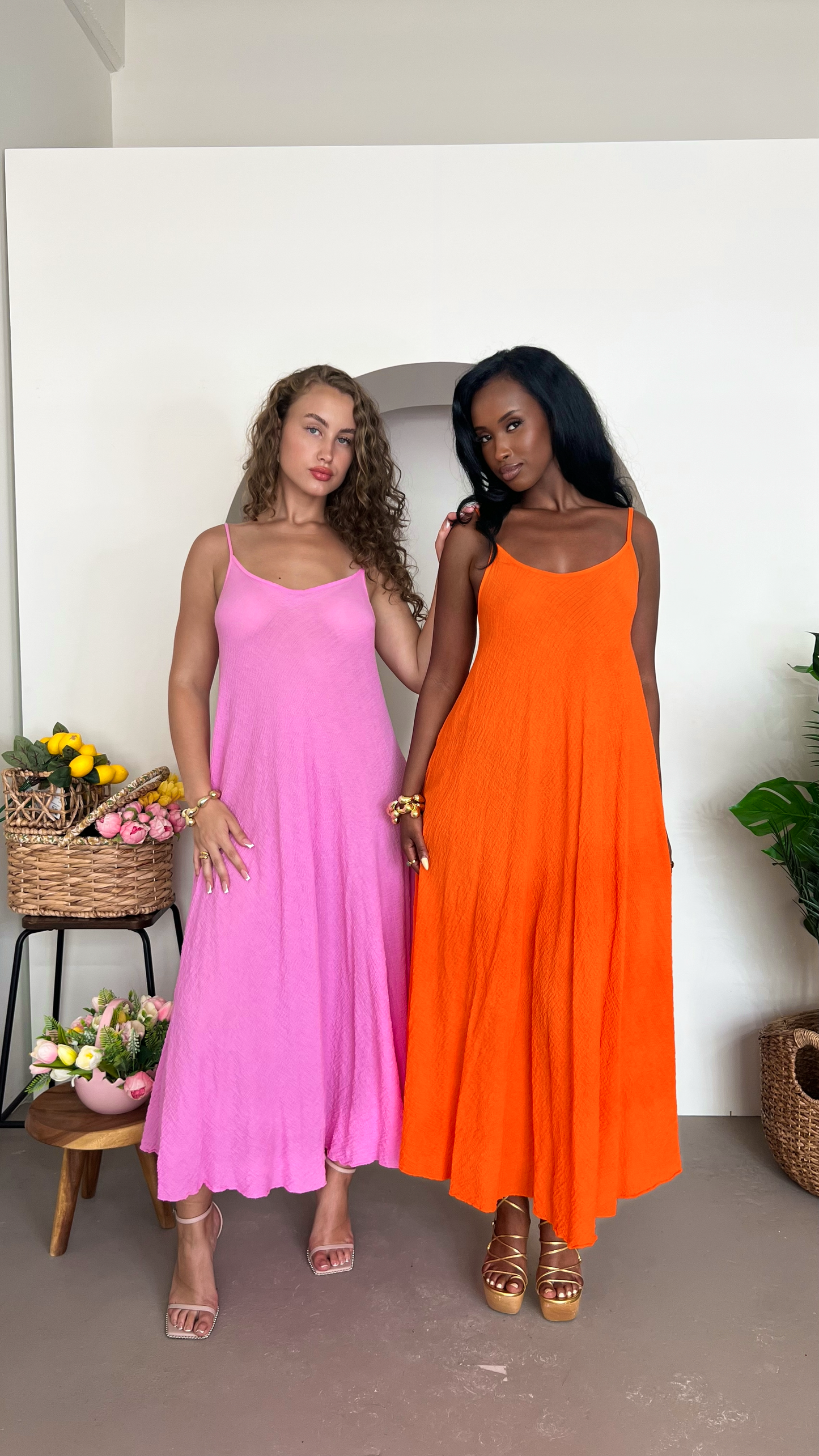 Sofia Maxi Dress - Orange