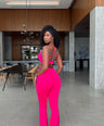 Emilia 3pc Pants Set - Hot Pink