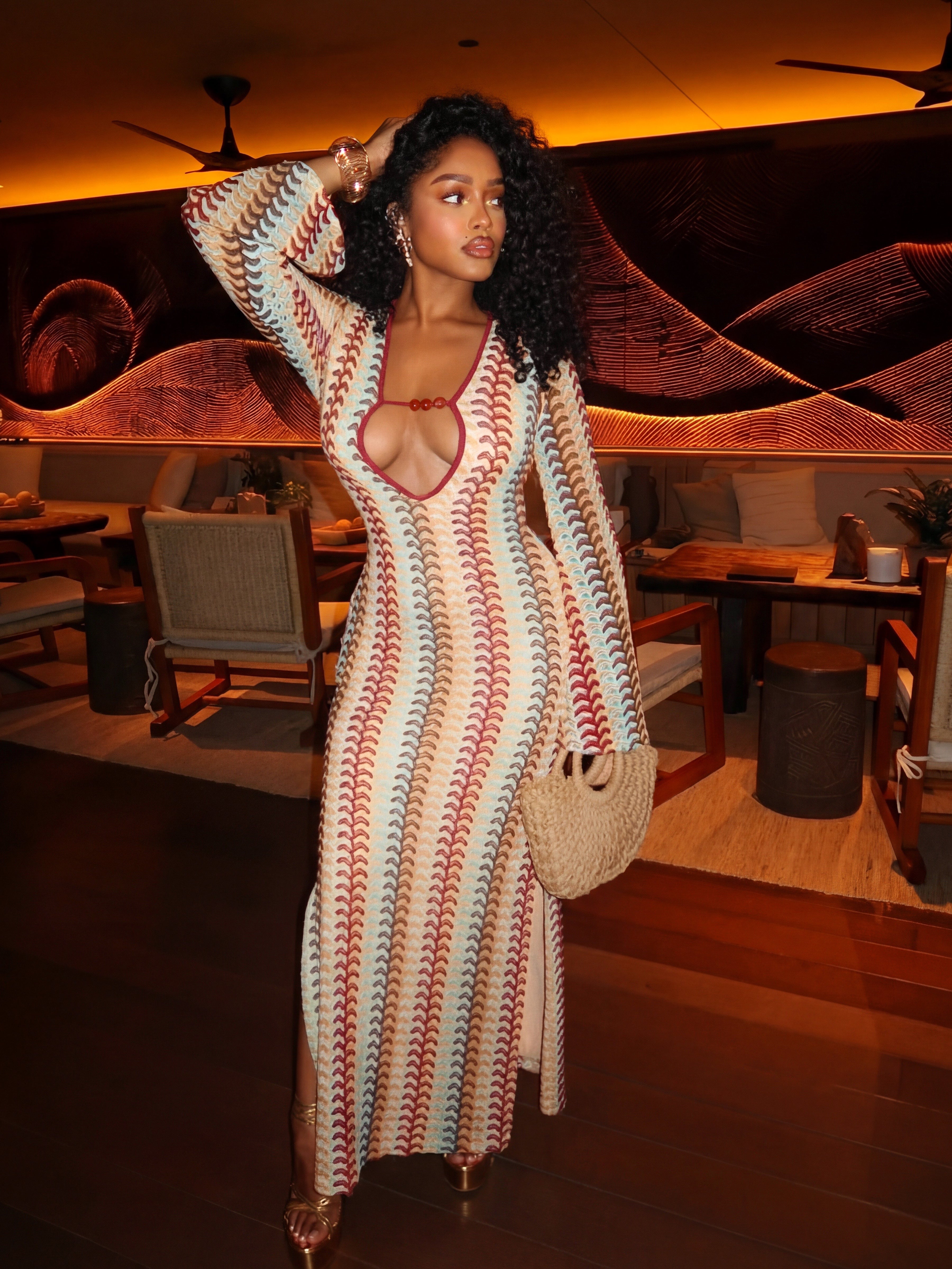 Lena Maxi Crochet Dress