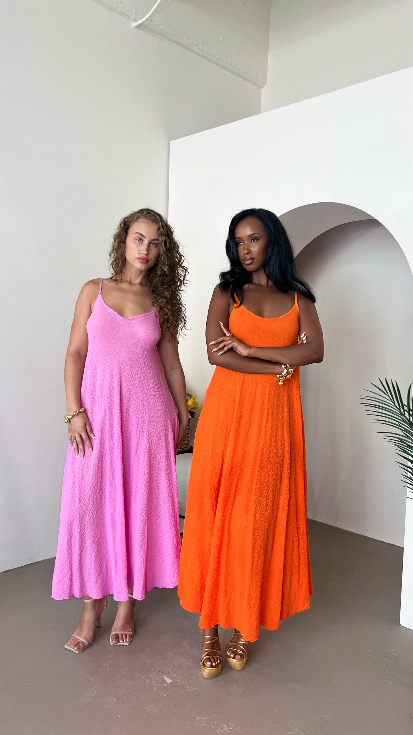 Sofia Maxi Dress - Baby pink