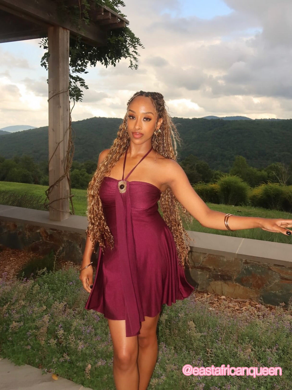 Zaria Mini Dress - Purple