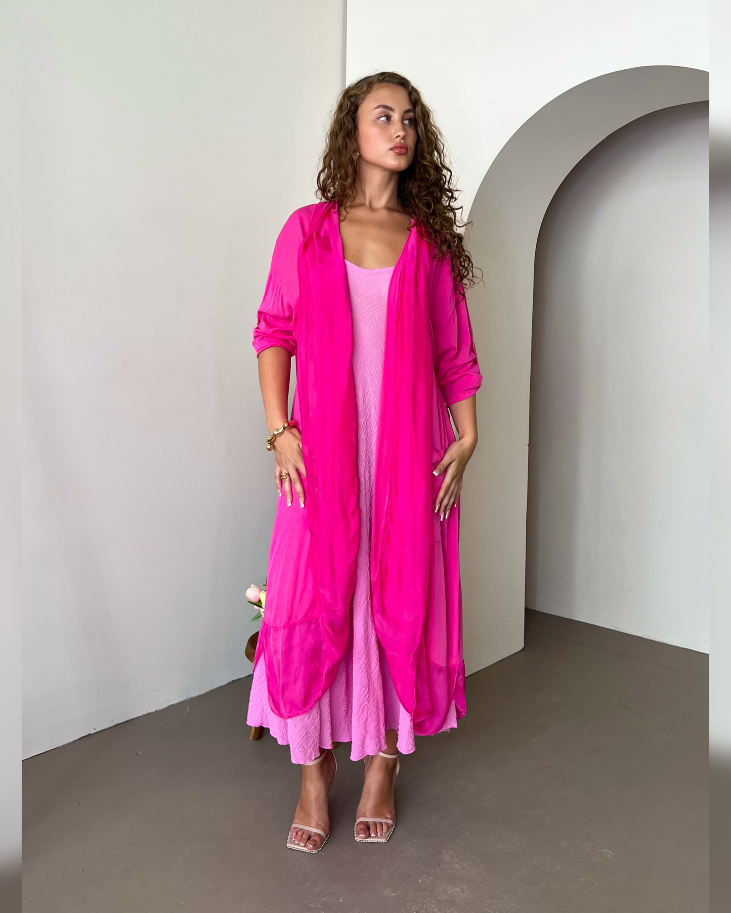 Sofia Maxi Dress - Baby pink
