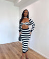 Ulani Striped 3pc Skirt Set