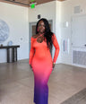 Stasia Maxi Dress - Orange