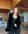 Niya Fur Sweater -Black