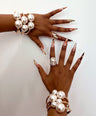 Bambi Pearl Bangles- Gold