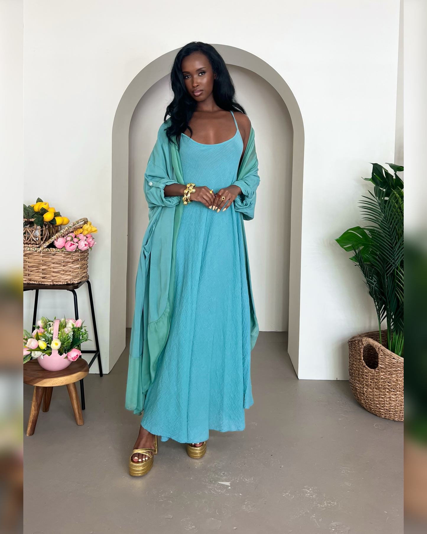 Mayari Shawl - Turquoise