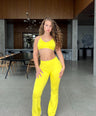 Emilia 3pc Pants Set - Yellow