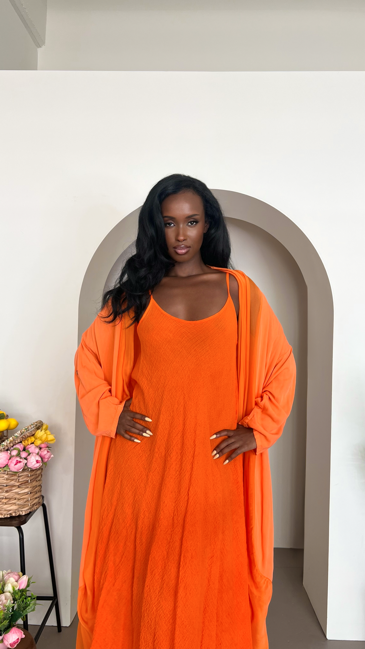 Sofia Maxi Dress - Orange