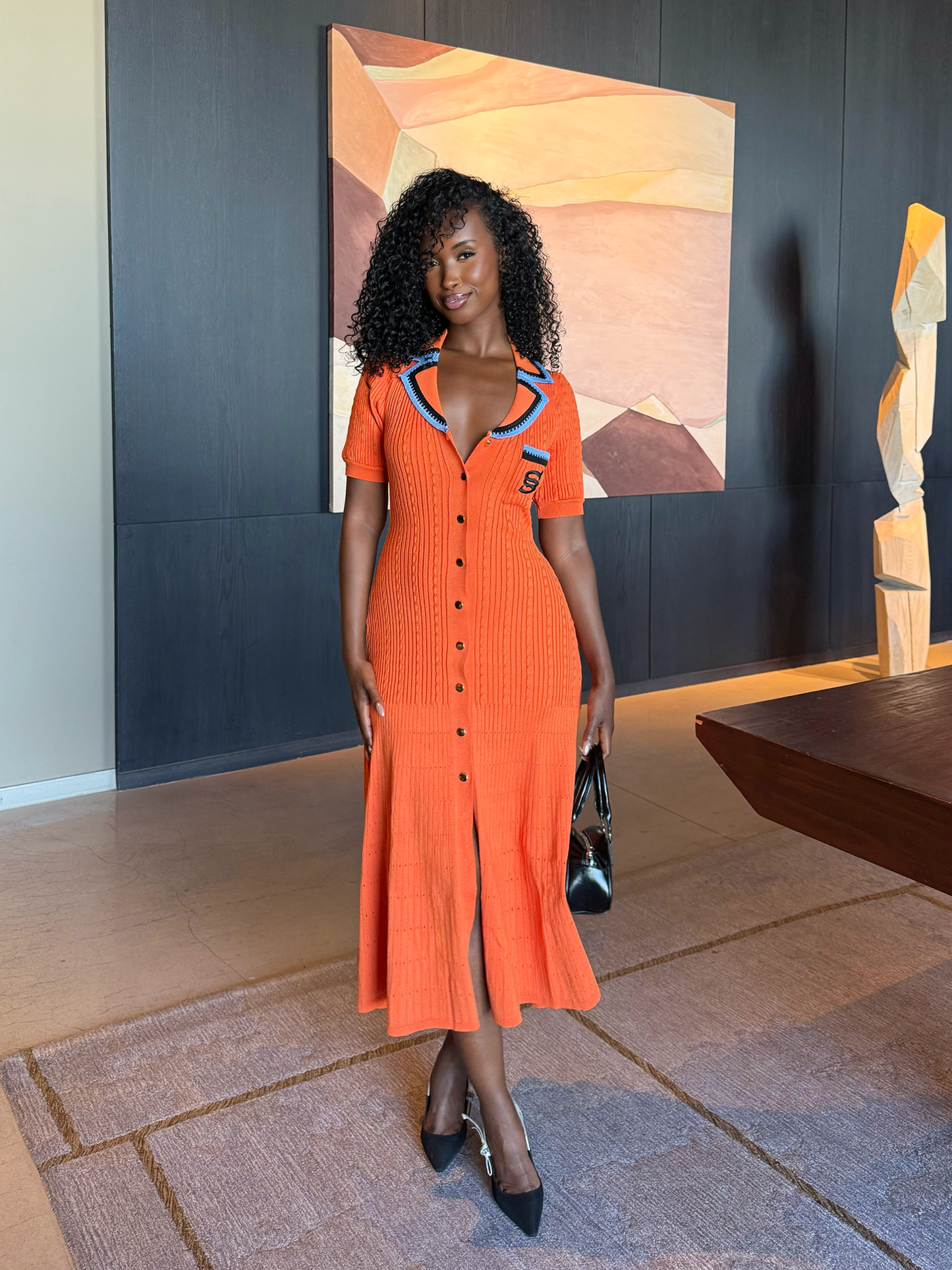 Aurelia Dress - Orange