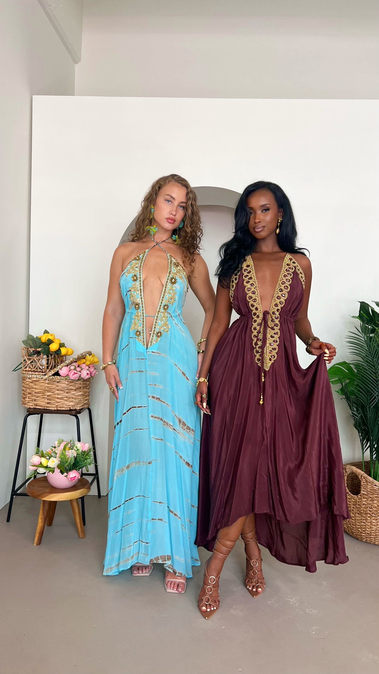 Vittoria  Dress - Brown - Preorder