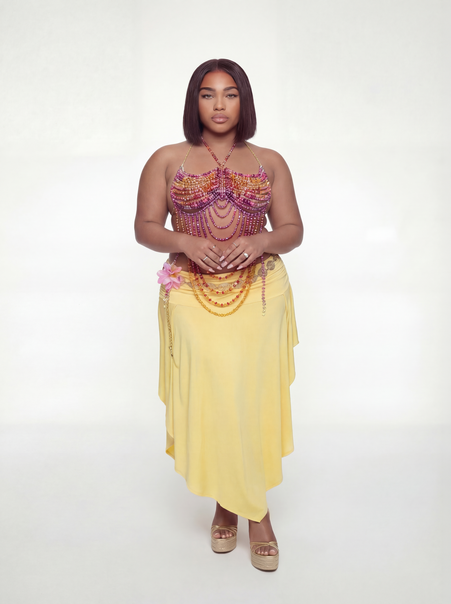 Daphne Beaded Top (CURVE)