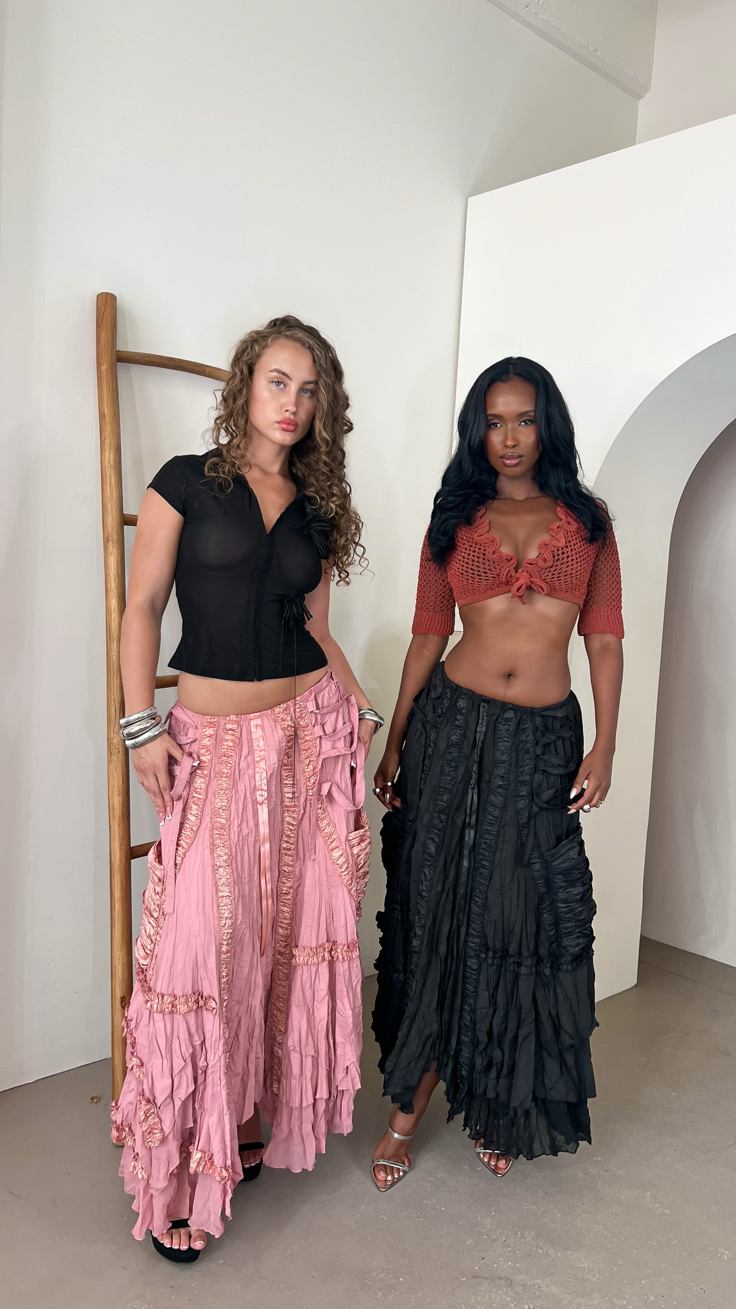 Riley Maxi Skit - Pink