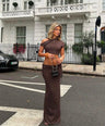 Tai Maxi Skirt Set- Brown