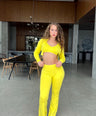 Emilia 3pc Pants Set - Yellow