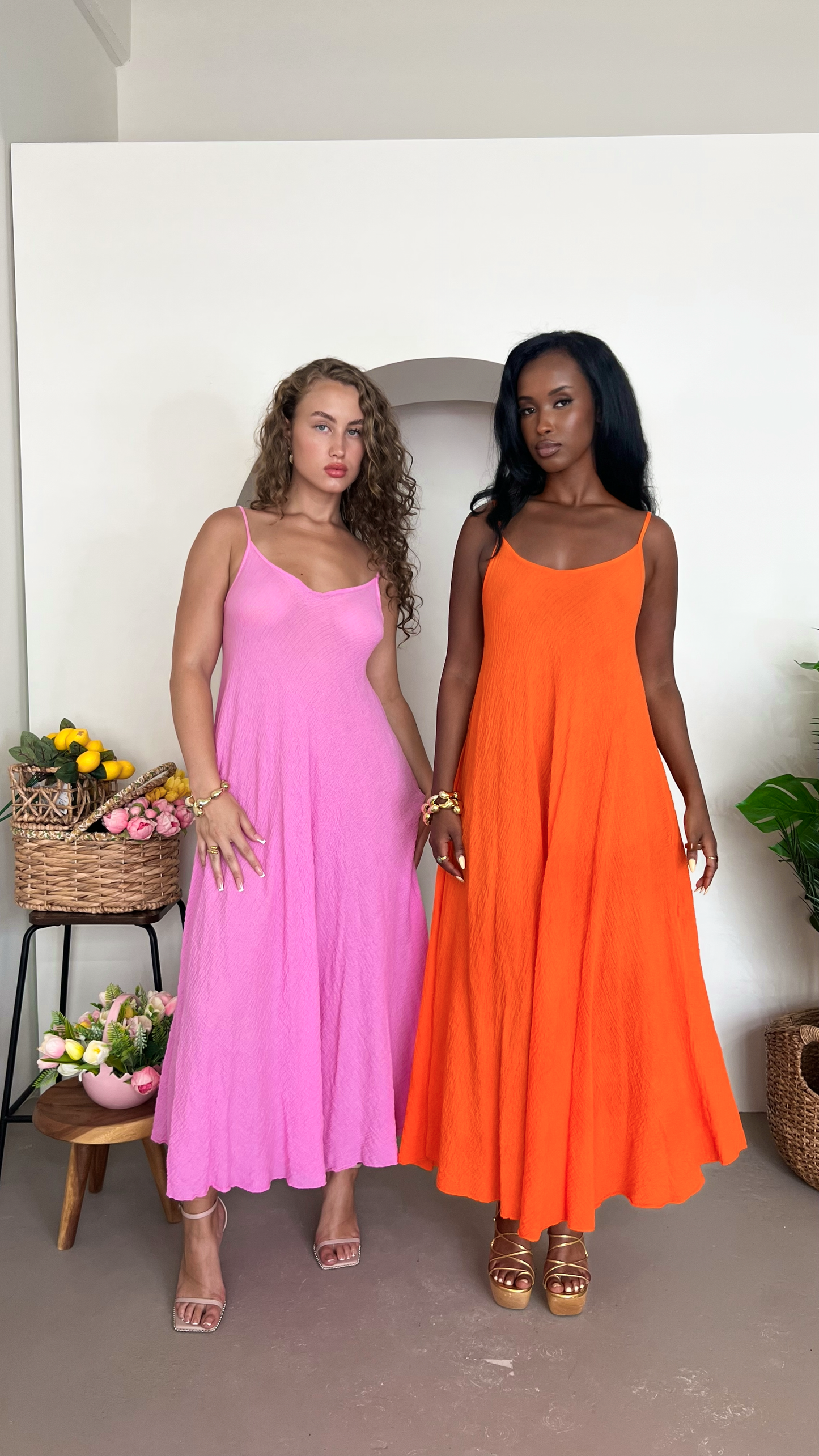 Sofia Maxi Dress - Orange