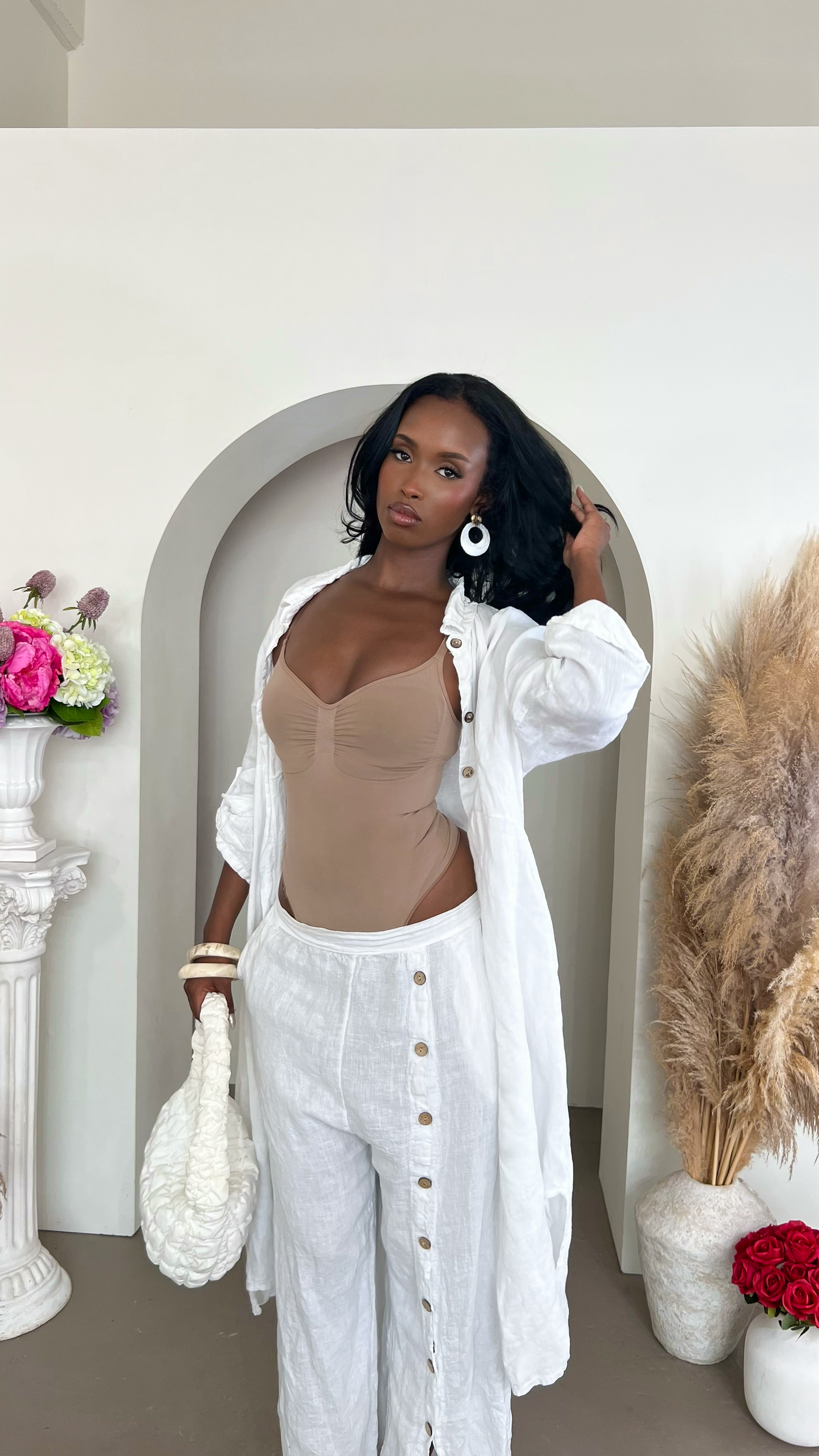 Jamil Pants Set  -Ivory