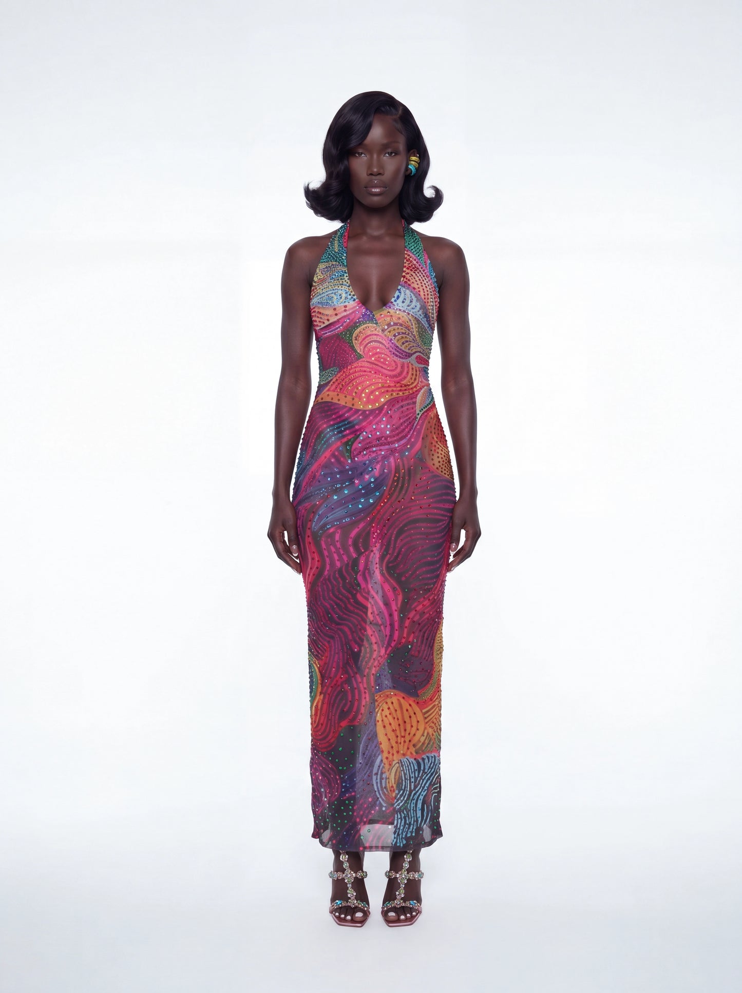 Celeste Beaded Maxi Dress - Preorder