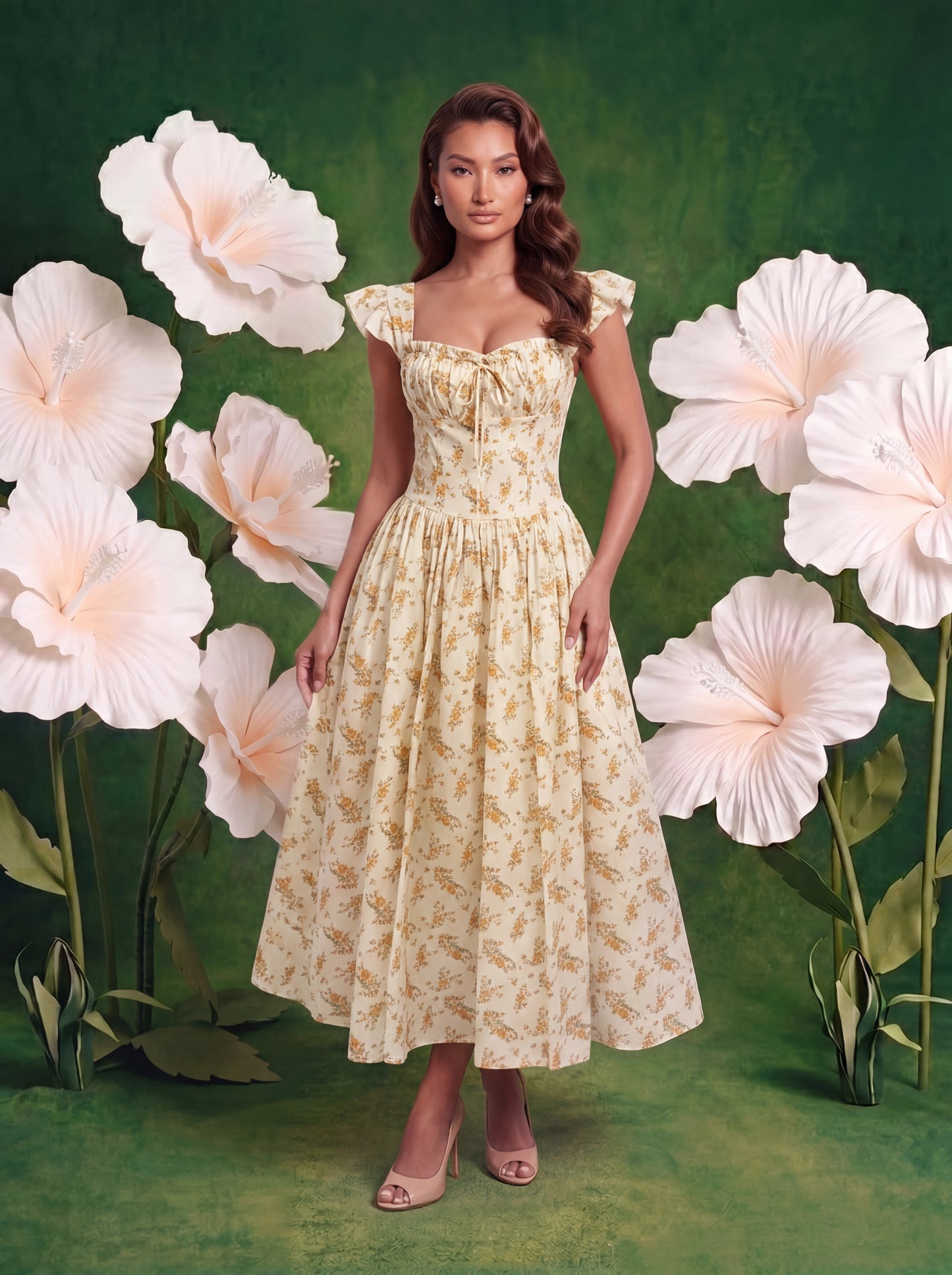 Primrose Corset Dress - Yellow