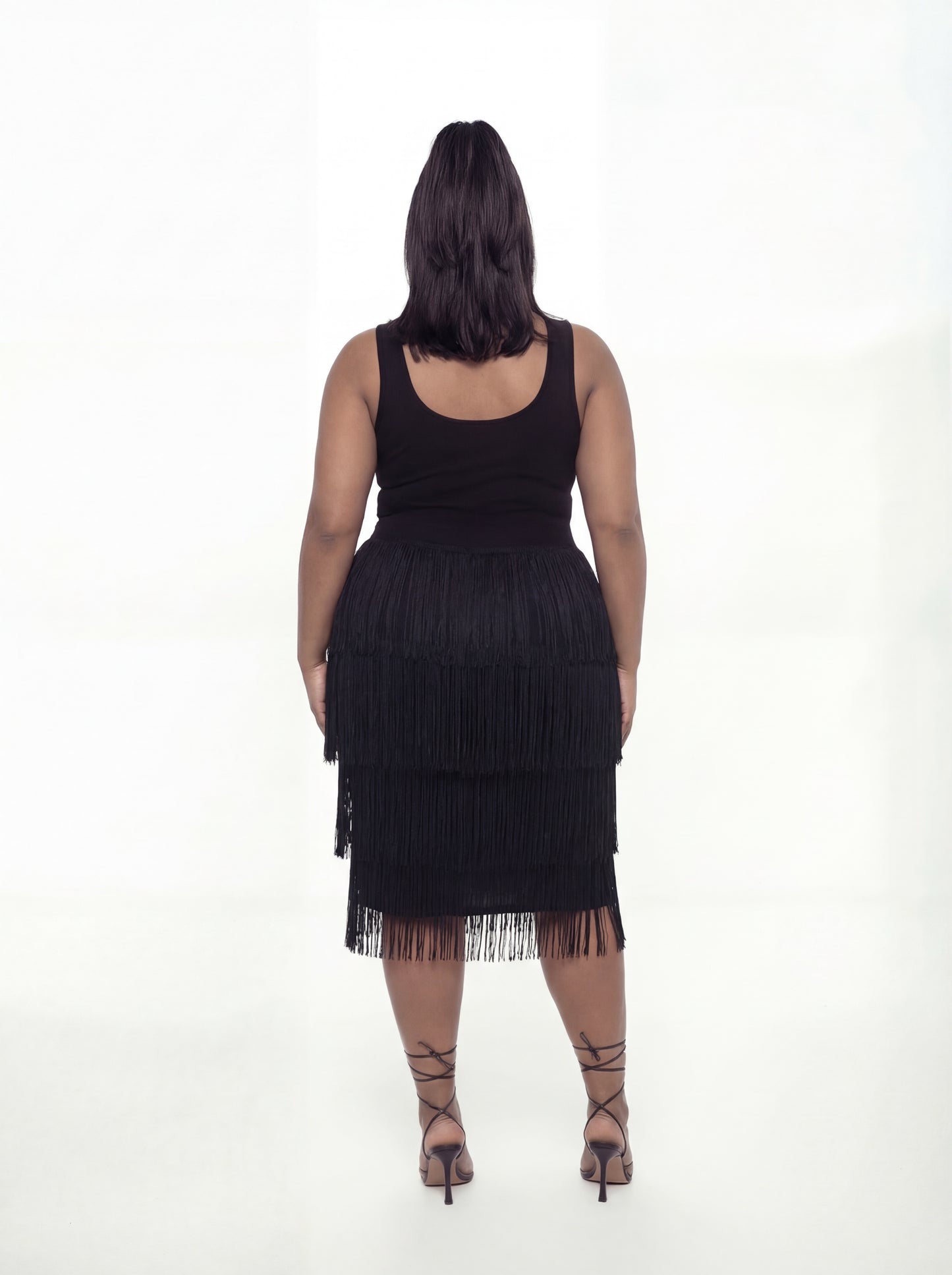 Paige Dress (CURVE) -Black