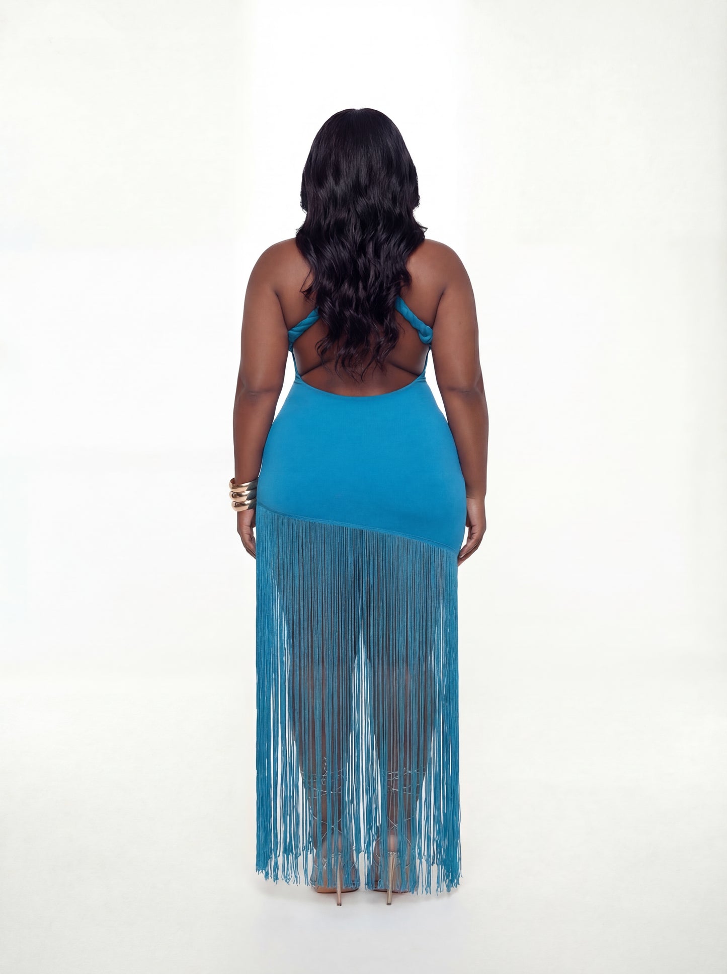Samaya Maxi Dress (CURVE) - Teal - Preorder