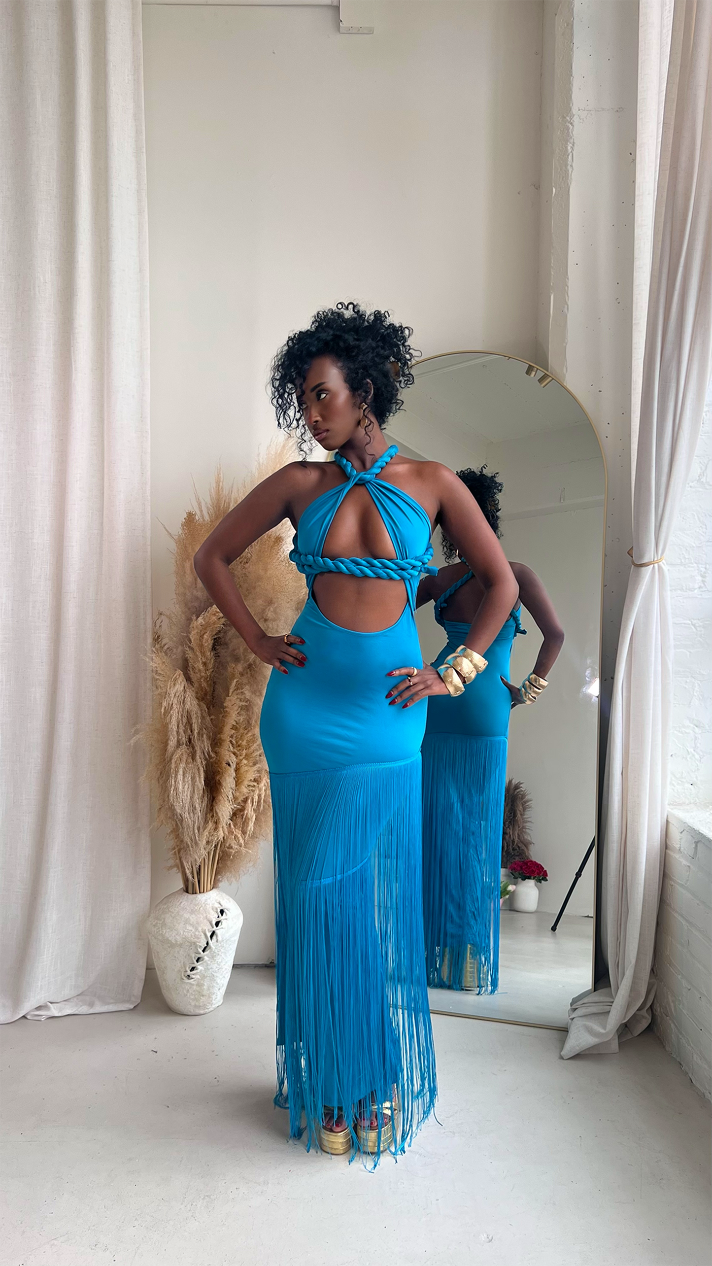 teal maxi dress Samaya Maxi Dress