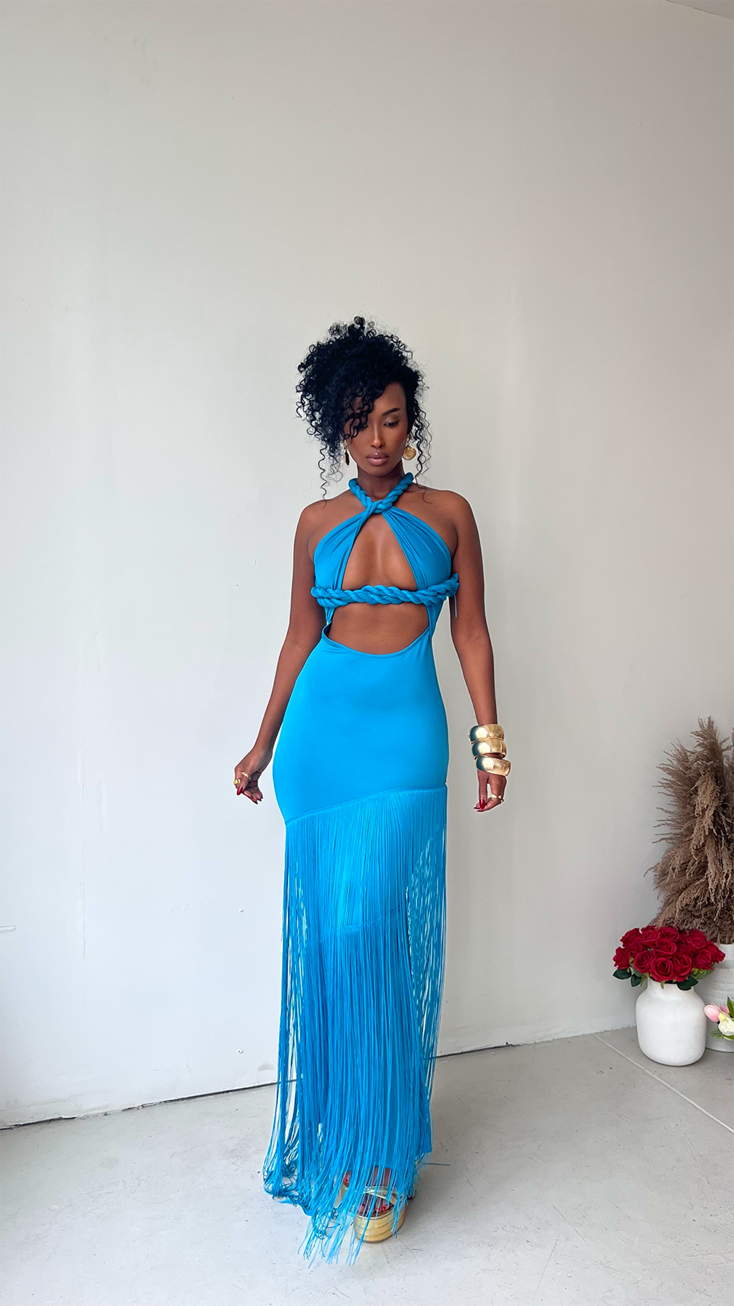 Samaya Maxi Dress - Teal