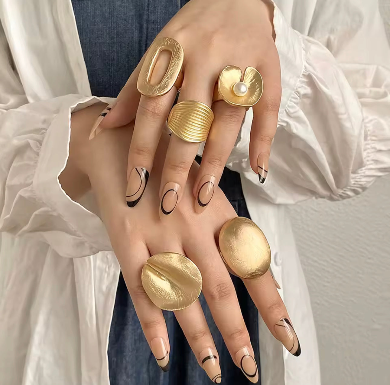 Brandy 4pc Ring Set - Gold