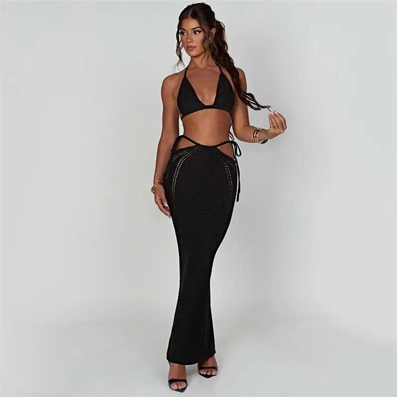 Hazel Maxi Skirt (Black)